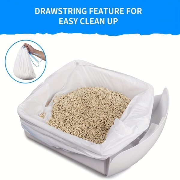 100pcs Portable Cat Litter Disposal Bags - Easy Cleanup for Self-Cleaning Litter Boxes - Image 5