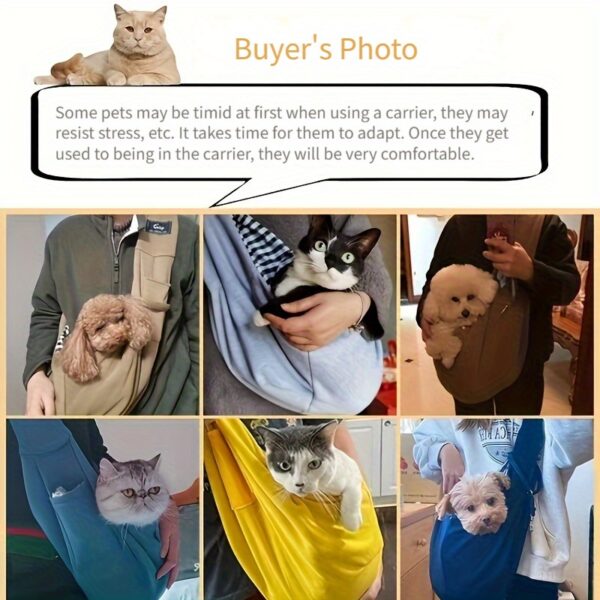 Pet Sling Carrier, Soft Pet Carrier, Dog And Cat Travel Bag For Outdoor, Dog Carrier, Cat Carrier, Travel Companion For Puppies, Kittens & Small Animals Christmas Gift - Image 17