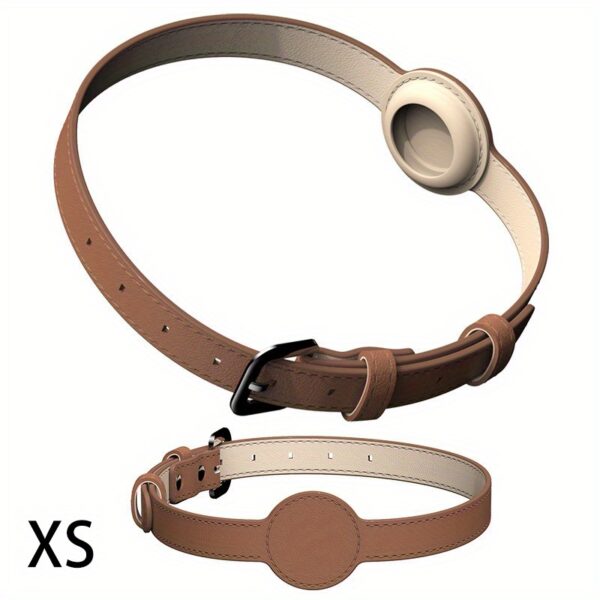 Dog Collar For Airtag Protective Tracker, Waterproof Pet Dog Anti-lost Positioning Silicone PU Collar Anti-lost Pet Cat Dog Collar - Image 5