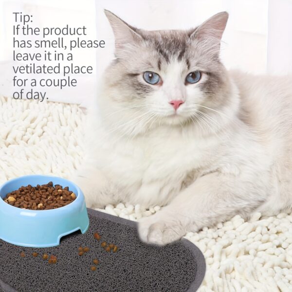 1pc Pet Cat Litter Pad With Paw Shape, Cat Litter Box Mat, Cat Bed Toilet Anti-slip Splash-proof Cat Pad - Image 12