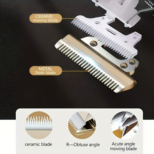 USB Rechargeable Pet Grooming Kit - Electric Hair Trimmer for Dogs & Cats, Low Noise, Portable Clippers - Image 10