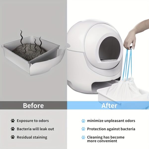 100pcs Portable Cat Litter Disposal Bags - Easy Cleanup for Self-Cleaning Litter Boxes - Image 7