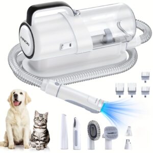 Pro pet Grooming kit Pet Grooming  Vacuum Picks Up 99% Pet Hair 7 Proven Grooming Tools 2.3L Capacity Pet Hair Dust Cup