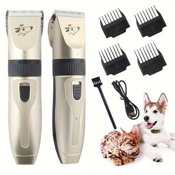[Professional Pet Grooming Kit] 36V Professional Cordless Pet Grooming Kit - USB Rechargeable Dog And Cat Hair Trimmer with Lithium Battery, Pet Salon Hairdressing Tools Set - Guide Combs, Scissors, And Nail Clippers - Image 9