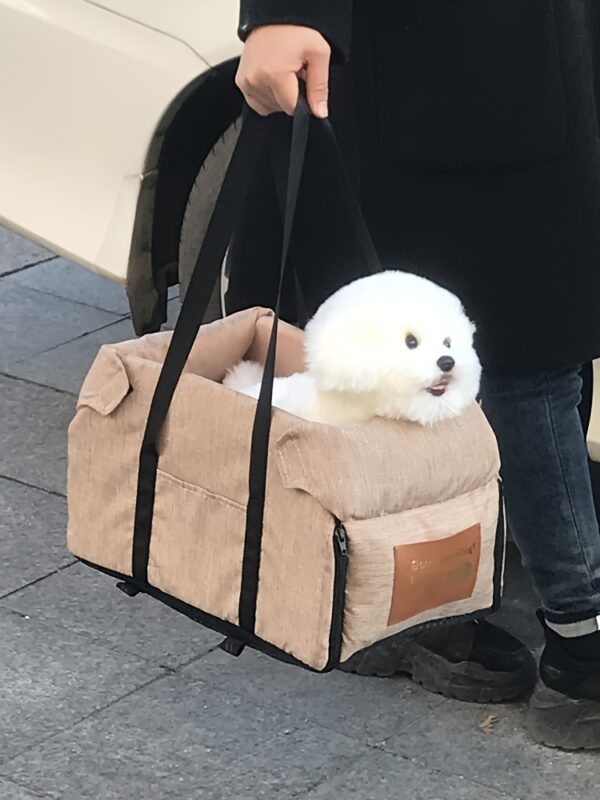 Portable Pet Cat Seat Elevated Car Seat For Dog Armrest For Small Dog Cat Waterproof Dog Carrier Safety Travel Bag Dog Accessories - Image 19