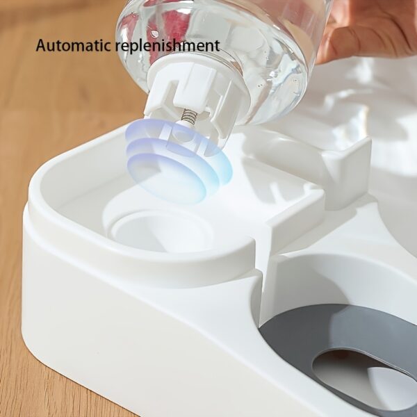 2-in-1 Large Capacity 2.8L Automatic Pet Feeder and Water Dispenser for Cats and Dogs - Transparent Design - Image 6