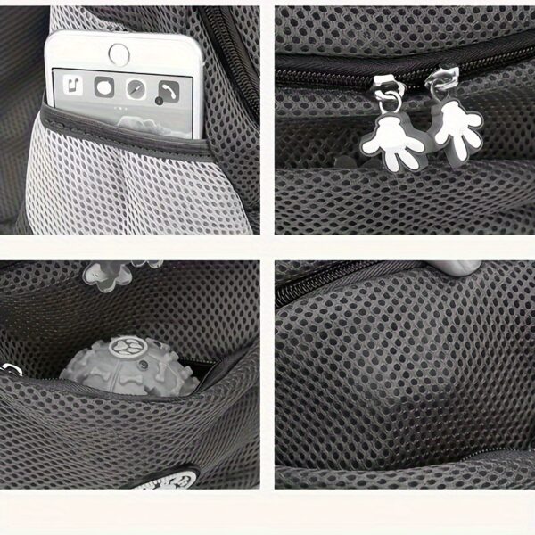 Small Medium Dog Carrier Backpack Pet Carrier with Breathable Strips, Front Pack Travel Bag for Cats - Image 8