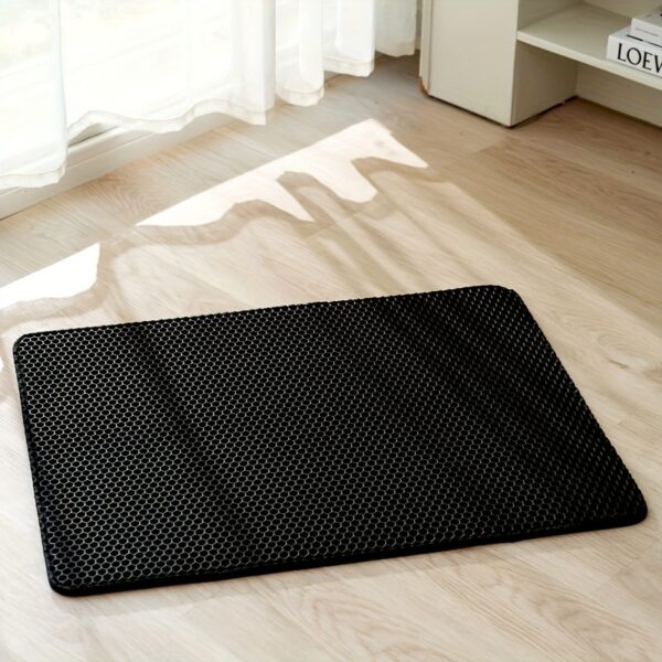 Honeycomb Double Layer Cat Litter Trapping Mat, Non-slip Washable Cat Cleaning Mat For Pet Toilet Kennel Litter Box - Image 10