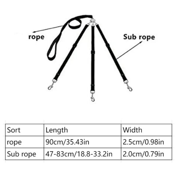 3-Way Dog Leash | Adjustable Nylon Seat Belt for Car Travel, Hiking & Camping | No-Pull Design with Comfort Grip Handle | Multi-Color Options | Secure Clip Attachment for Safe Outdoor Walks, Car Safety Gear | Comfortable Grip Leash | Durable Nylon Leash - Image 11