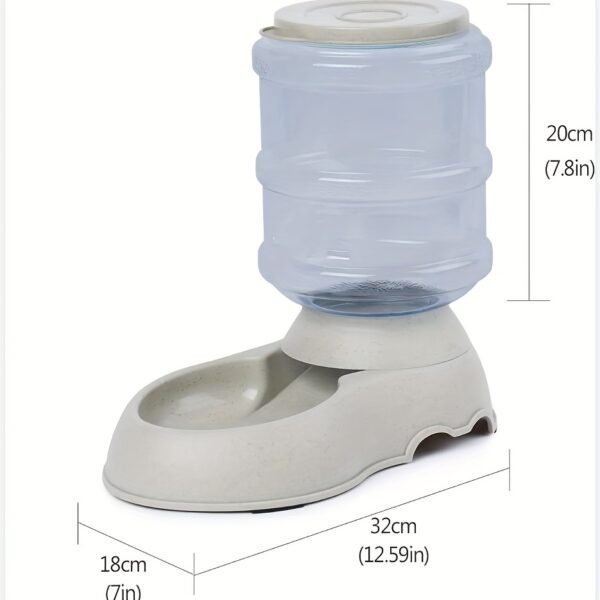 [Large Capacity Pet Feeder Fountain] 1pc Large Capacity Transparent Pet Feeder/Water Fountain, Water/Food Feeder Dispenser For Cats And Dogs Christmas Gift - Image 2
