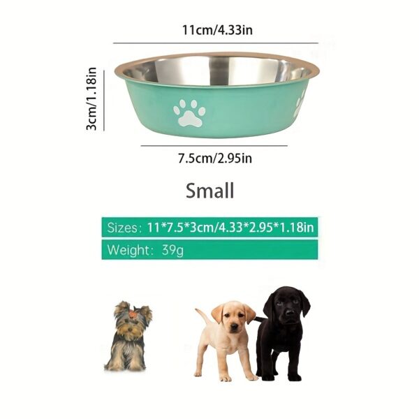 [Durable Non-slip Dog Feeder Bowl] Stainless Steel Dog Bowl, Durable Dog Feeder Bowl With Non-slip Bottom For Feeding And Drinking Supply - Image 7