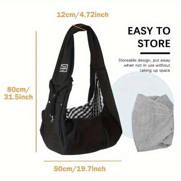 Pet Sling Carrier, Soft Pet Carrier, Dog And Cat Travel Bag For Outdoor, Dog Carrier, Cat Carrier, Travel Companion For Puppies, Kittens & Small Animals Christmas Gift - Image 2