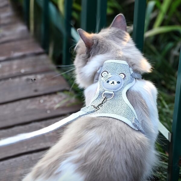 Dog Chest Harness And Leash, Soft Dog Harness Vest With Rope, Adjustable Dog Walking Harness, Only For Small Dog - Image 17