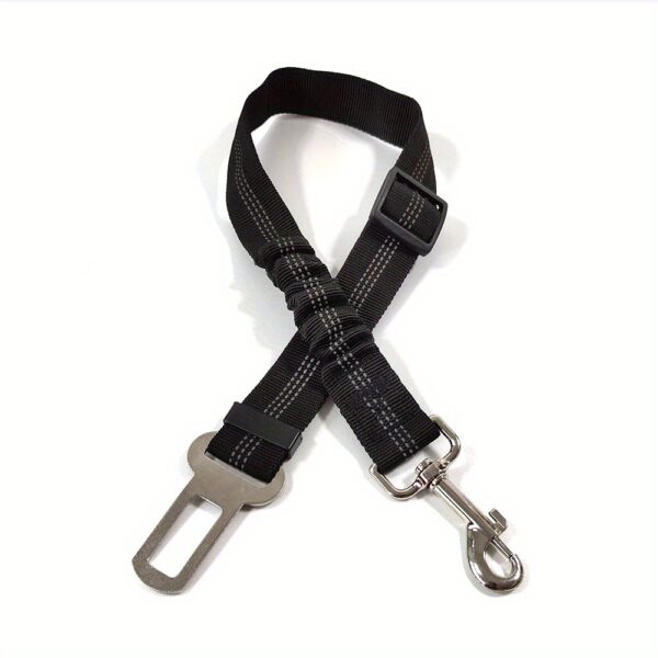 Durable Nylon Dog Seat Belt - Adjustable Car Safety Harness with Leash for Secure Travel - Image 23