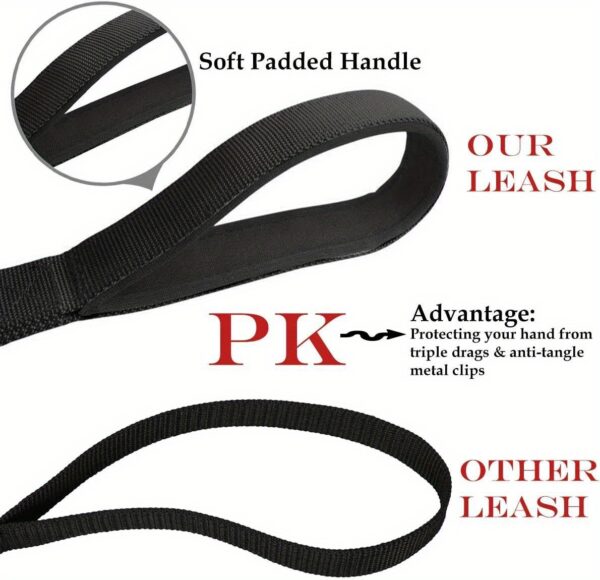 3-Way Dog Leash | Adjustable Nylon Seat Belt for Car Travel, Hiking & Camping | No-Pull Design with Comfort Grip Handle | Multi-Color Options | Secure Clip Attachment for Safe Outdoor Walks, Car Safety Gear | Comfortable Grip Leash | Durable Nylon Leash - Image 19