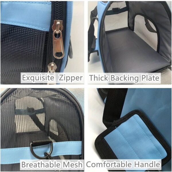 Cat Carrier Dog Carrier Pet Carrier, Airline Approved Soft-Sided Foldable Pet Bag Puppy Carrier With Breathable Mesh For Small Medium Cats Dogs Rabbit - Image 34