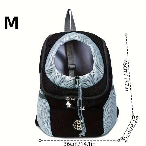 Small Medium Dog Carrier Backpack Pet Carrier with Breathable Strips, Front Pack Travel Bag for Cats - Image 10