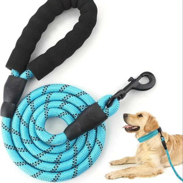 Dog Nylon Leash Lengthened And Reflective Round Rope Small And Medium Cats Dogs Leash Pet Traction Rope - Image 4