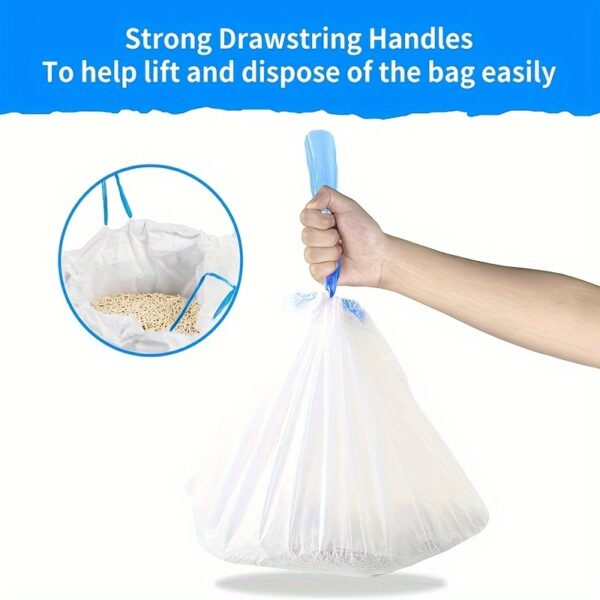 100pcs Portable Cat Litter Disposal Bags - Easy Cleanup for Self-Cleaning Litter Boxes - Image 3