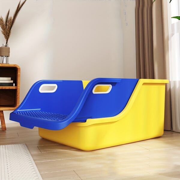 UPKEYE Large Cat Litter Box with Integrated Scoop - Easy Clean, High-Sided, Leak-Proof Design for Multiple Cats - Image 7