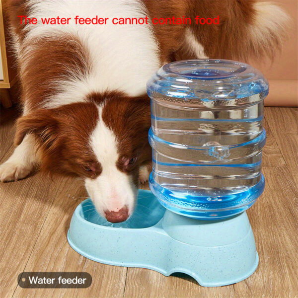 [Large Capacity Pet Feeder Fountain] 1pc Large Capacity Transparent Pet Feeder/Water Fountain, Water/Food Feeder Dispenser For Cats And Dogs Christmas Gift - Image 3