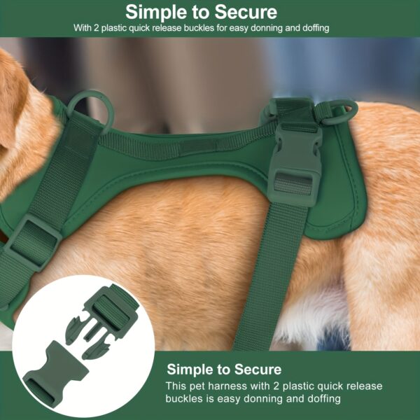 Soft Padding Comfortable Dog Harness - No-Pull with Dual Leash Clips - Perfect for Walking and Training Your Pet - Image 10