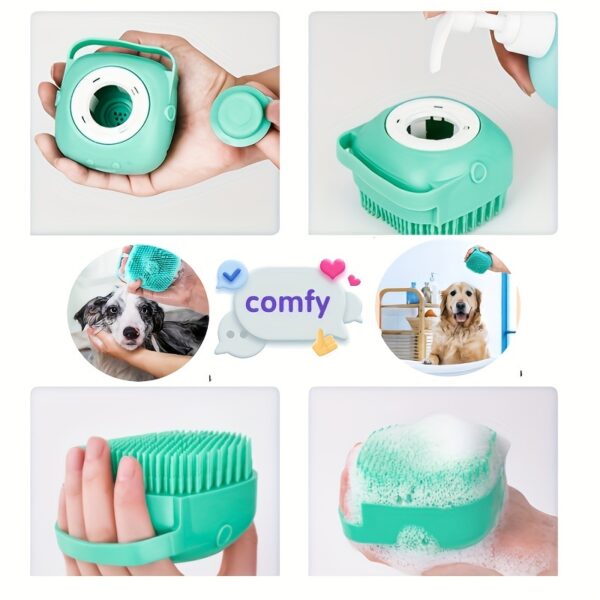[8-Piece Pet Grooming Kit Uncharged] 8-Piece Pet Grooming Kit for Dogs - PP Material, Uncharged, Battery-Free - Includes Shampoo Brush, Flea Comb, Nail Clippers, Toothbrush, and More - Image 11