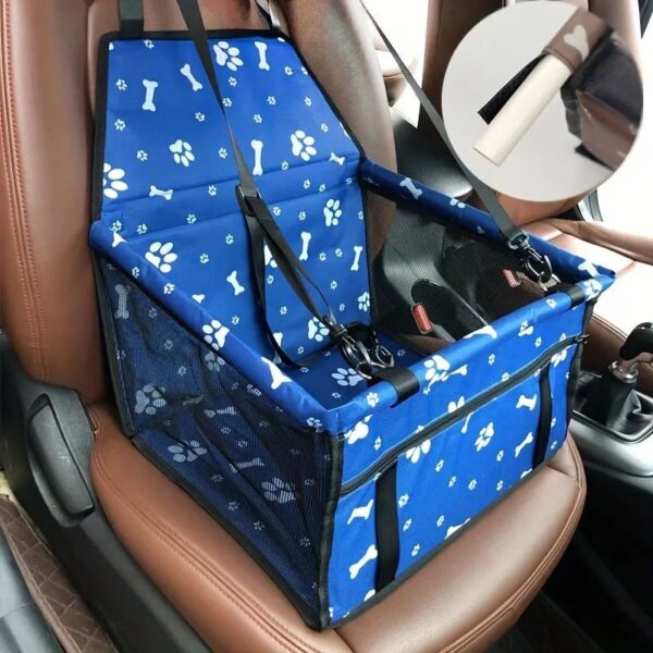 Pet Car Booster Seat For Dog Cat Portable And Breathable Bag With Seat Belt Dog Carrier Safety Stable For Travel Look Out With Clip On Leash With PVC Tube Christmas Gift - Image 5