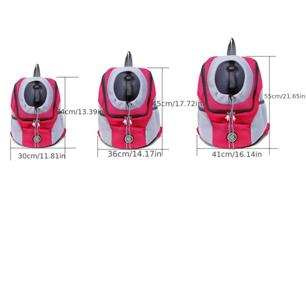 Portable Pet Pal Dog Carrier Backpack - Spacious Nylon Travel Bag with Zipper Closure for Hiking, Camping, and Outdoor Adventures - Comfortable, Ventilated, and Easy to Clean - Image 2