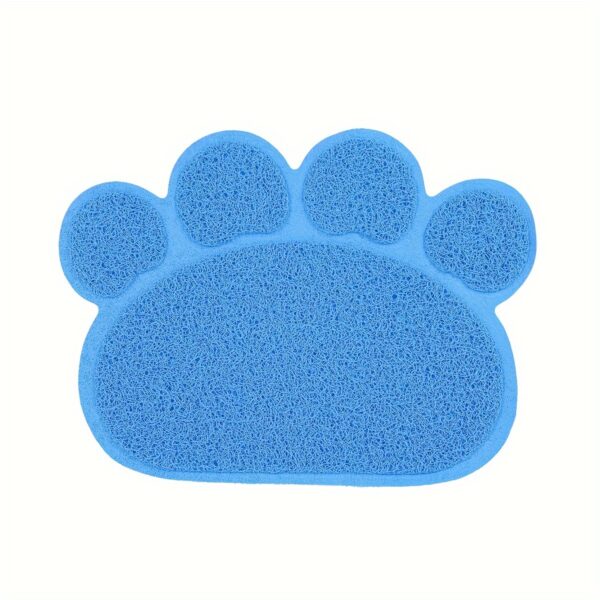1pc Pet Cat Litter Pad With Paw Shape, Cat Litter Box Mat, Cat Bed Toilet Anti-slip Splash-proof Cat Pad - Image 7