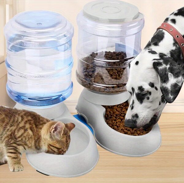 [Large Capacity Pet Feeder Fountain] 1pc Large Capacity Transparent Pet Feeder/Water Fountain, Water/Food Feeder Dispenser For Cats And Dogs Christmas Gift - Image 15