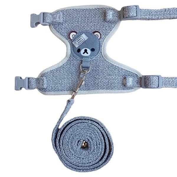 Dog Chest Harness And Leash, Soft Dog Harness Vest With Rope, Adjustable Dog Walking Harness, Only For Small Dog - Image 12