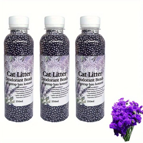 3 Pieces Fresh Scent Cat Litter Box Deodorizer & Odor Remover - Eliminates Odors & Keeps Living Rooms Fresh with Pet Cleaning Crystals for Cats - Image 3