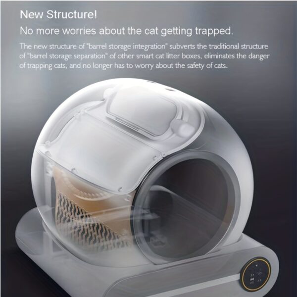 Smart Cat Litter Box, Self Cleaning Cat Litter Box Automatic Cat Litter Cleaning Robot Big Capacity For Multiple Cats - Image 9