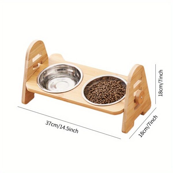 1/2/3pcs Adjustable Slanting Ceramic Pet Bowl Set - Ergonomic Lifting Design, Easy Cleaning, Anti-Slip Base, Suitable for Cats and Dogs of All Sizes - Dog Bowl, Cat Food Bowl, Pet Feeding Essentials - Image 7