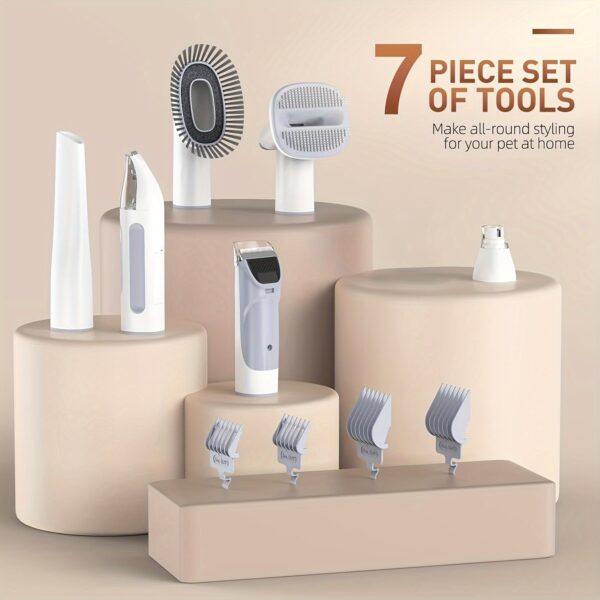 Pro pet Grooming kit Pet Grooming  Vacuum Picks Up 99% Pet Hair 7 Proven Grooming Tools 2.3L Capacity Pet Hair Dust Cup - Image 6
