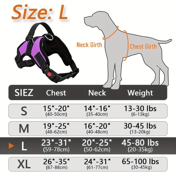 Doglee Ultimate No-Pull Reflective Adjustable Dog Harness with Handle - Premium Comfort, Easy Walking, and Enhanced Visibility - Ideal for Training, Outdoor Adventures, and Everyday Use - Image 38