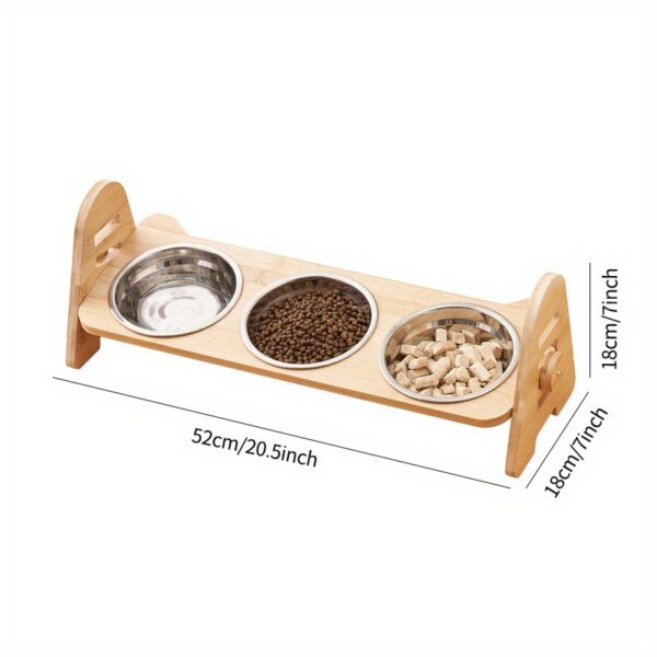 1/2/3pcs Adjustable Slanting Ceramic Pet Bowl Set - Ergonomic Lifting Design, Easy Cleaning, Anti-Slip Base, Suitable for Cats and Dogs of All Sizes - Dog Bowl, Cat Food Bowl, Pet Feeding Essentials - Image 9
