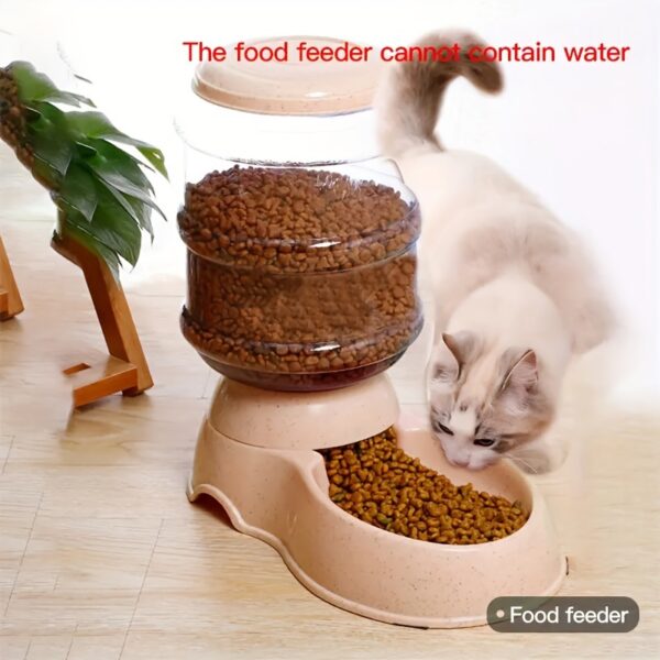 [Large Capacity Pet Feeder Fountain] 1pc Large Capacity Transparent Pet Feeder/Water Fountain, Water/Food Feeder Dispenser For Cats And Dogs Christmas Gift - Image 11