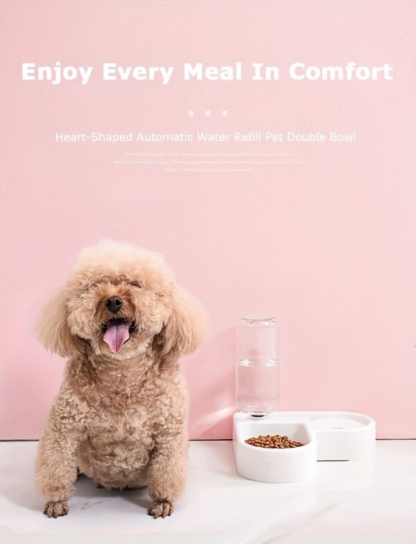 1pc Two-in-One Automatic Pet Feeder For Cats And Dogs - Convenient Food And Water Dispenser Christmas Gift - Image 11