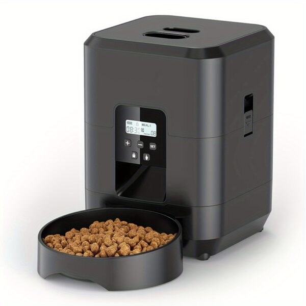 For Smart 67.63oz PET Feeder with Memory Function - USB & Battery Powered, Customizable Meal Scheduling, Includes Recording Bowl for Cats and Dogs - Image 11