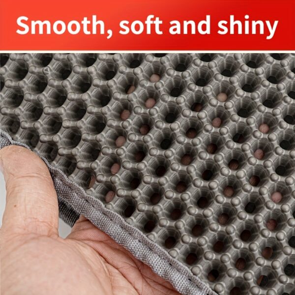 Extra-Large Double Layer Cat Litter Mat - Anti-Splash, Leak-Proof Design With Eva Material For Easy Cleanup - Image 11