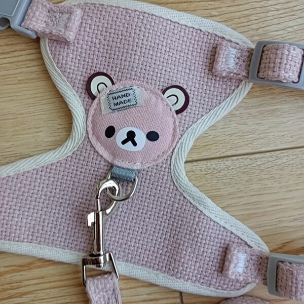 Dog Chest Harness And Leash, Soft Dog Harness Vest With Rope, Adjustable Dog Walking Harness, Only For Small Dog - Image 8