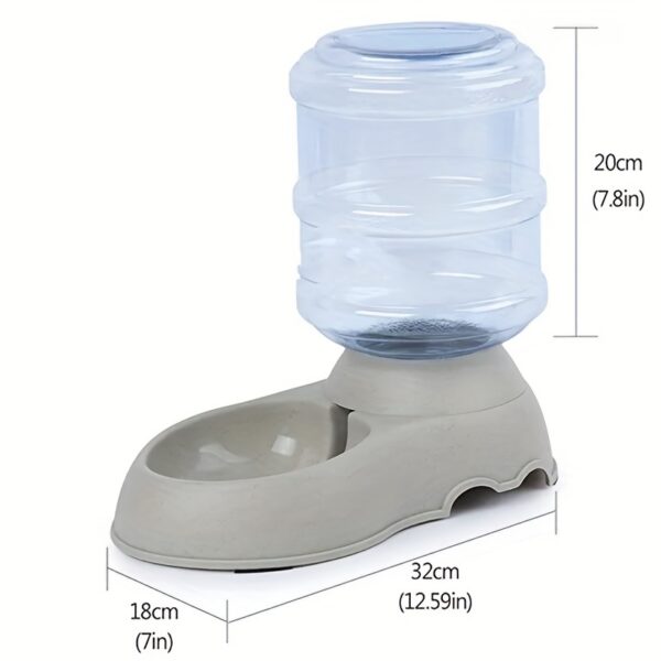 [Large Capacity Pet Feeder Fountain] 1pc Large Capacity Transparent Pet Feeder/Water Fountain, Water/Food Feeder Dispenser For Cats And Dogs Christmas Gift - Image 4