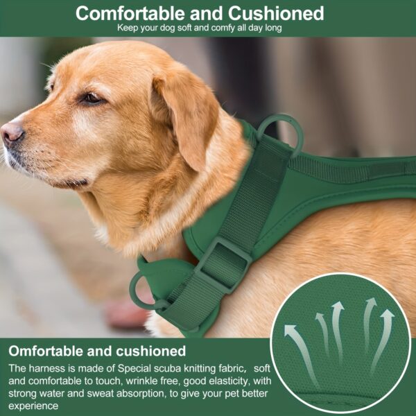 Soft Padding Comfortable Dog Harness - No-Pull with Dual Leash Clips - Perfect for Walking and Training Your Pet - Image 8