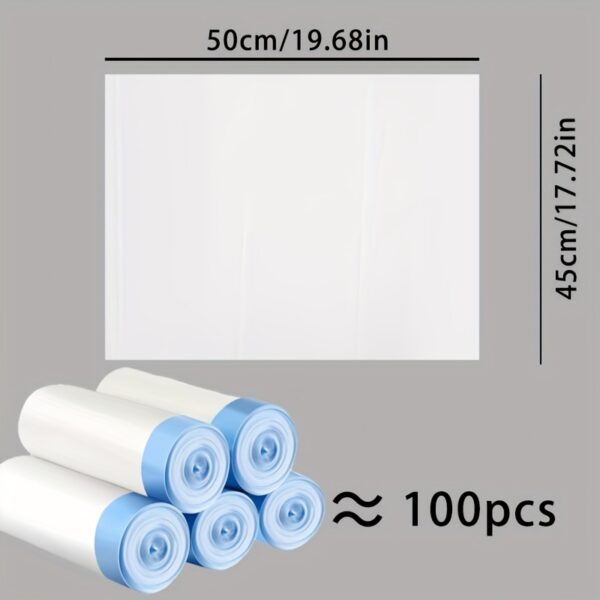 100pcs Portable Cat Litter Disposal Bags - Easy Cleanup for Self-Cleaning Litter Boxes - Image 2