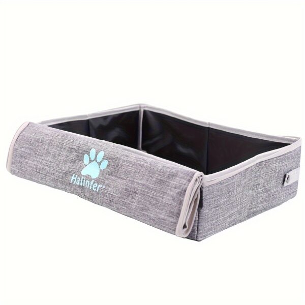 Portable Collapsible Cat Litter Box, Durable And Leak-Proof, Easy To Clean, Compact Design For Travel - Image 5