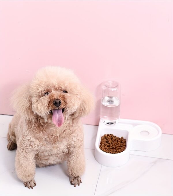 1pc Two-in-One Automatic Pet Feeder For Cats And Dogs - Convenient Food And Water Dispenser Christmas Gift - Image 18