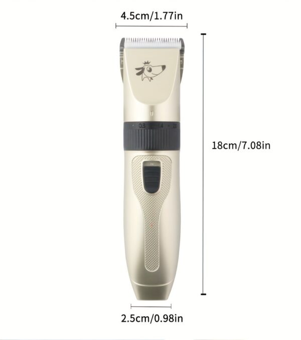 [Professional Pet Grooming Kit] 36V Professional Cordless Pet Grooming Kit - USB Rechargeable Dog And Cat Hair Trimmer with Lithium Battery, Pet Salon Hairdressing Tools Set - Guide Combs, Scissors, And Nail Clippers - Image 10